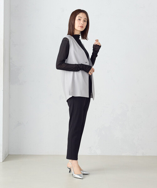 「COMME CA ISM」 長袖カットソー MEDIUM オフホワイト レディース_画像7