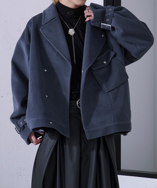 Ellno Loset（エルノロゼット） ジャケット SMALL ブルーグレー メンズ 