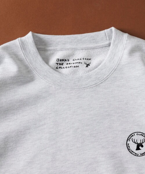 「Jonas Claesson」 スウェットカットソー MEDIUM ライトグレー メンズ_画像3