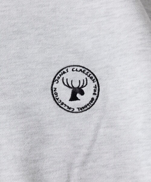 「Jonas Claesson」 スウェットカットソー MEDIUM ライトグレー メンズ_画像4