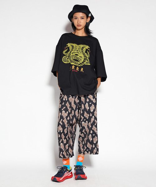 パンツ TYPESERVICE Mixed Pattern Ruffled Pants ALDIES（アールディーズ） ワイドパンツ パンツ Polover 777 Pants