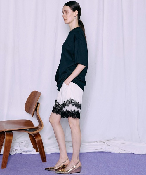 パンツ Shadow Stripe Lace Shorts/シャドーストライプレースショートパンツ レディースの画像