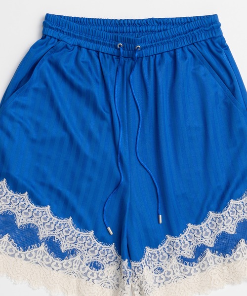 パンツ Shadow Stripe Lace Shorts/シャドーストライプレースショートパンツ レディースの画像