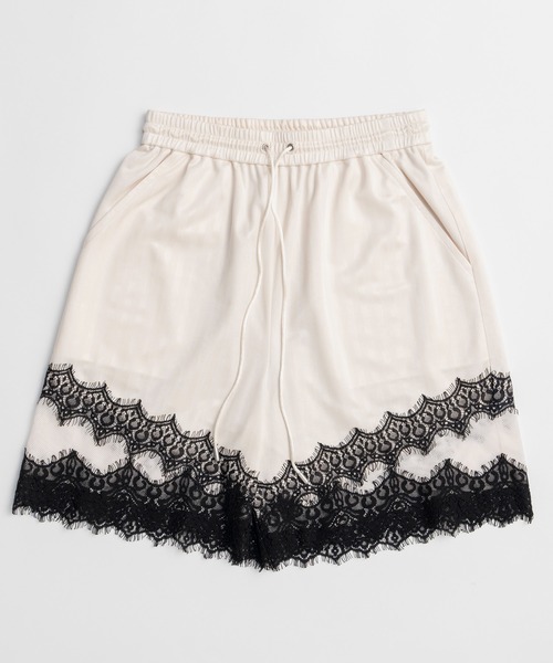 パンツ Shadow Stripe Lace Shorts/シャドーストライプレースショートパンツ レディースの画像