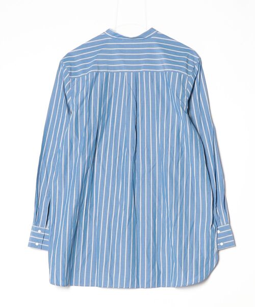 「COMPTOIR DES COTONNIERS」 ストライプ柄長袖シャツ X-LARGE ブルー レディース_画像2