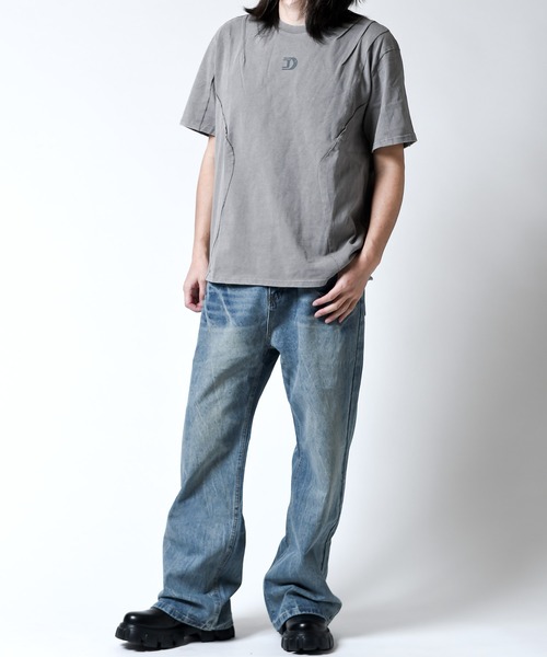 「JOHNNY WOLF」 デニムパンツ M ブラック メンズ_画像7