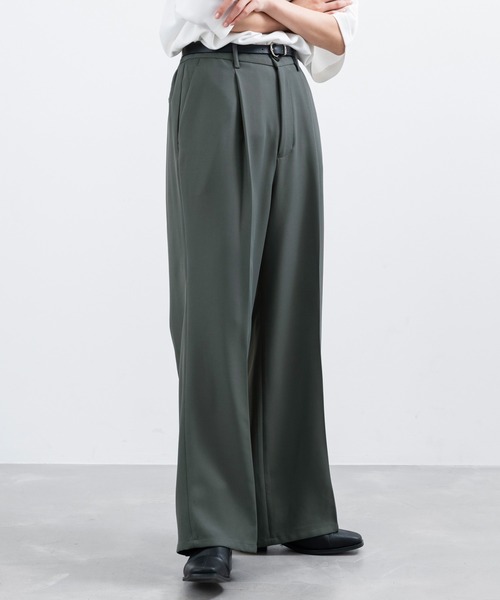 「JUNRED」 スラックス L チャコールグレー メンズ_画像5