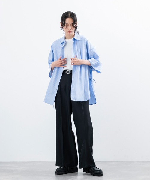 「JUNRED」 スラックス L チャコールグレー メンズ_画像9