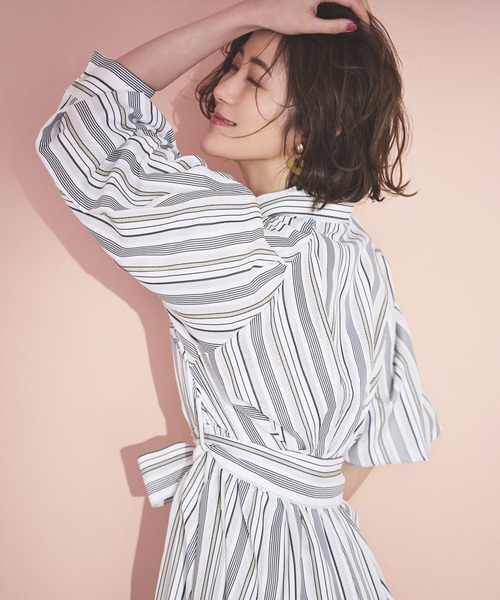 「RUIRUE BOUTIQUE」 長袖ワンピース S ホワイト レディース_画像2