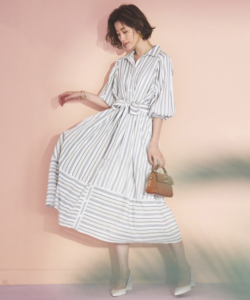 「RUIRUE BOUTIQUE」 長袖ワンピース S ホワイト レディース_画像4