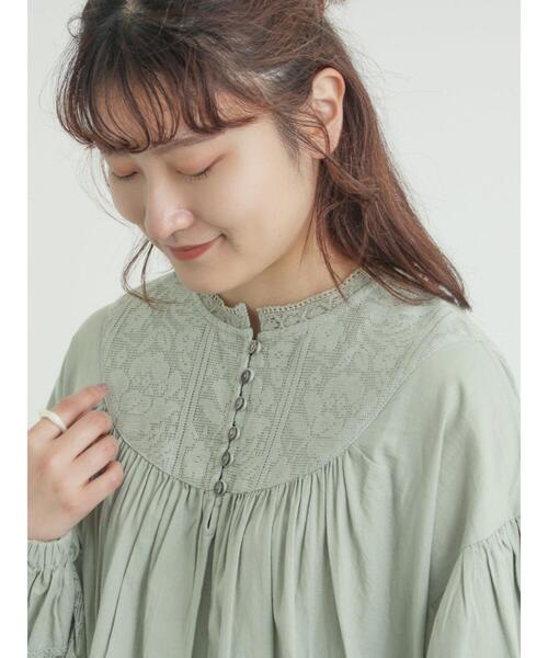 「TSUHARU by Samansa Mos2」 長袖ワンピース S チャコールグレー レディース_画像5