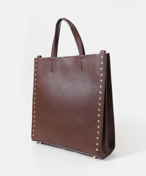 ハンドバッグ AULENTTI スタッズスクエアバッグ : ZOZOTOWN Yahoo!店