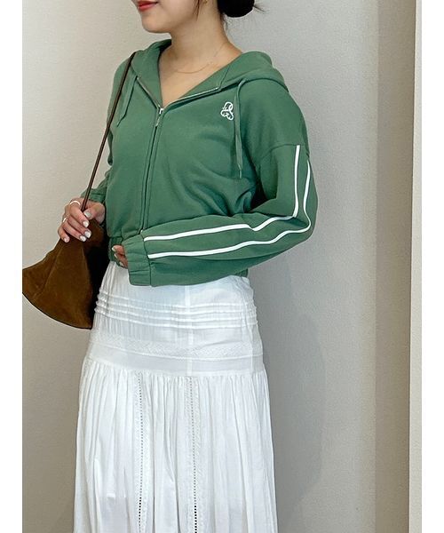 SNIDEL（スナイデル） ジップアップパーカー ONE SIZE グレー