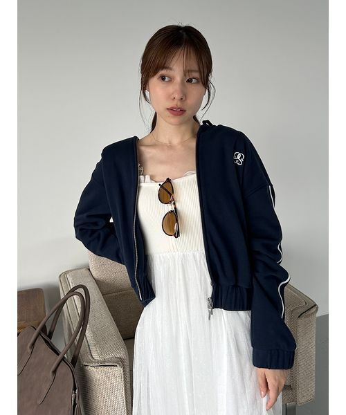 SNIDEL（スナイデル） ジップアップパーカー ONE SIZE グレー