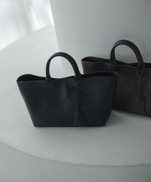 黒のハンドバッグ URBAN RESEARCH Sonny Label ハンドバッグ 2WAYワイドハンドバッグ