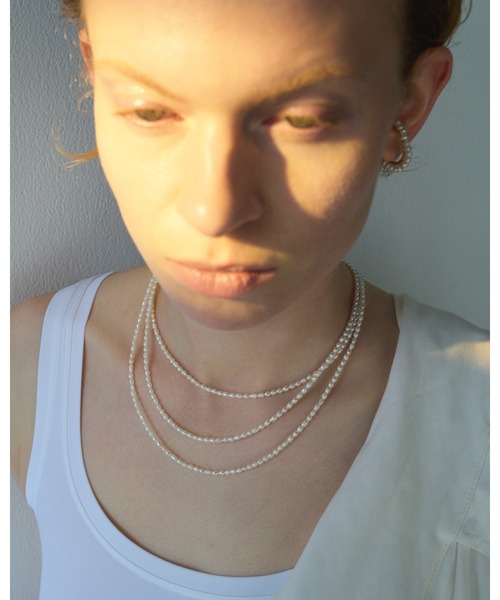 イヤーカフ 「les bonbon」trace pearl earcuff/トレース パール イヤーカフ レディースの画像
