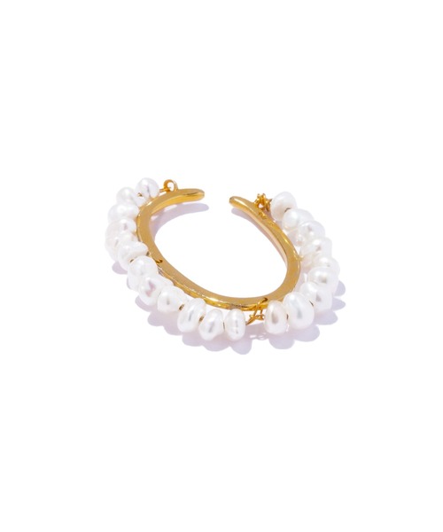 イヤーカフ 「les bonbon」trace pearl earcuff/トレース パール イヤーカフ レディースの画像