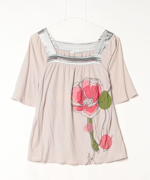 VIVIENNE TAM」 半袖カットソー 1 ベージュ レディース ①④VIVIENNE 