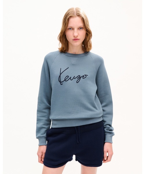 トレーナー スウェット 'KENZO Signature' エンブロイダリー スウェット イン コットン レディースの画像