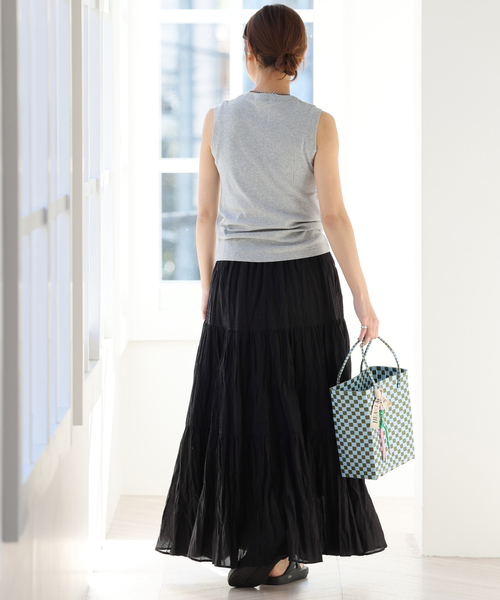 JOURNALSTANDARDrelumeコットンボイルティアードスカート JOURNAL STANDARD relume（ジャーナルスタンダード レリューム