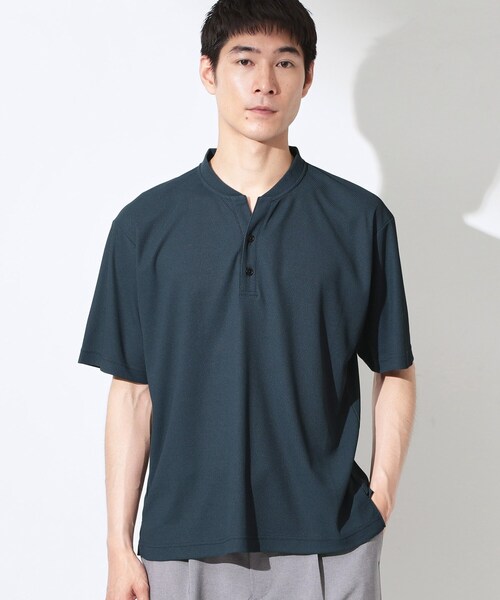 THE SHOP TK ヘンリーネック tシャツ 「サラッと軽い着心地に。」BO-NO