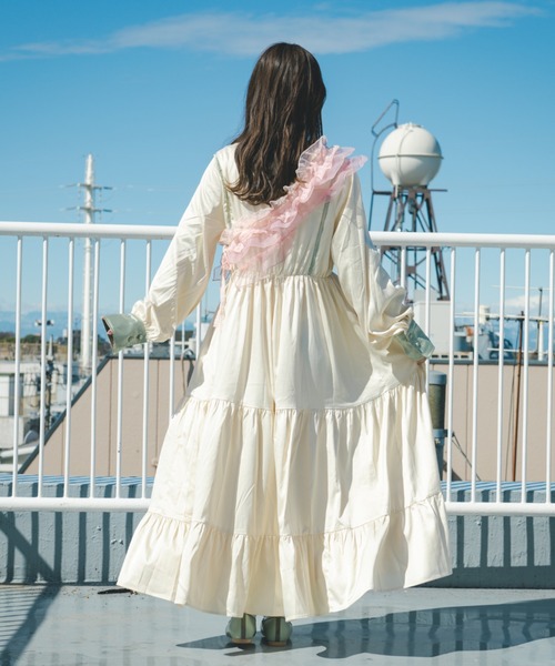 「kutir」 長袖ワンピース LARGE アイボリー レディース_画像6