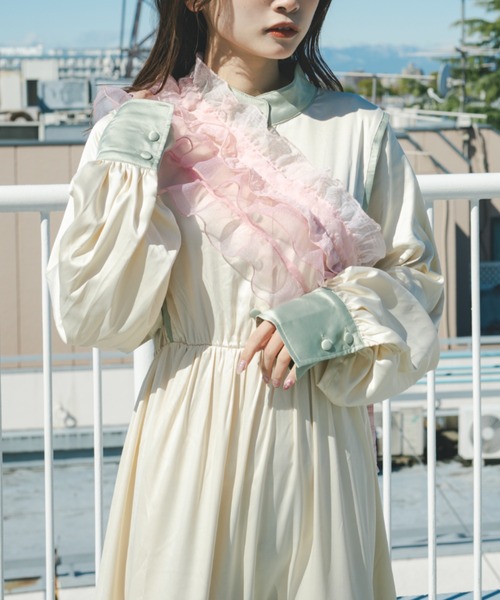 「kutir」 長袖ワンピース LARGE アイボリー レディース_画像7