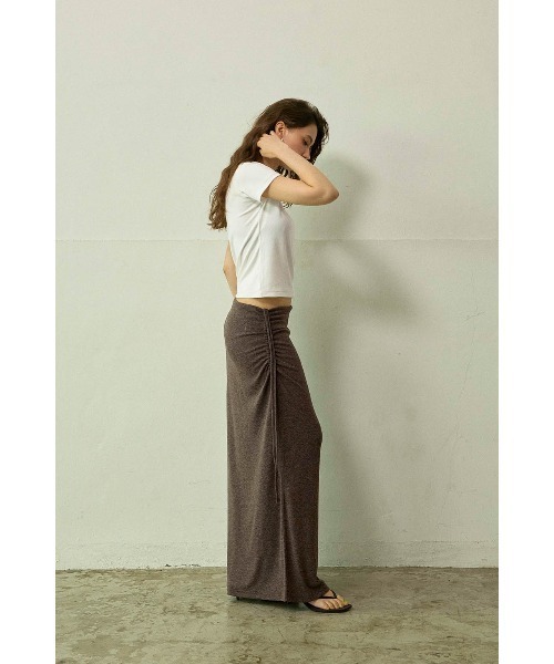 スカート Alexia Stam wellness side gather skirt ALEXIA STAM（アリシアスタン） スカート Side Drawstring Skirt