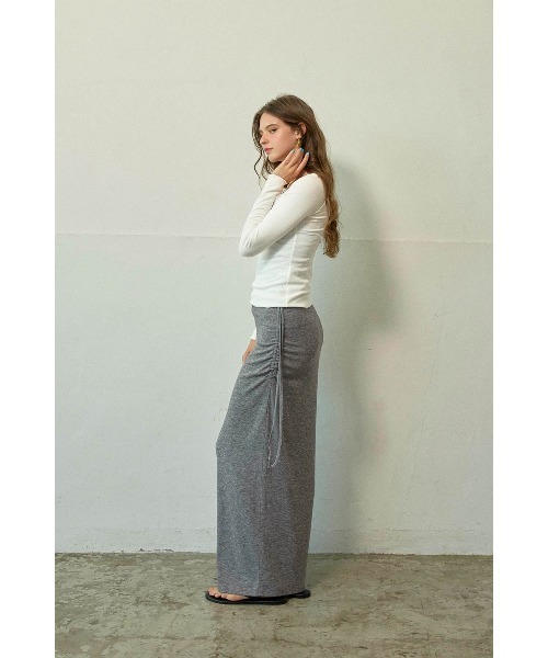 スカート Alexia Stam wellness side gather skirt ALEXIA STAM（アリシアスタン） スカート Side Drawstring Skirt