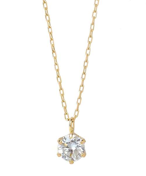 SIENA ROSE（シエナロゼ） ネックレス 一粒ダイヤモンドの18金