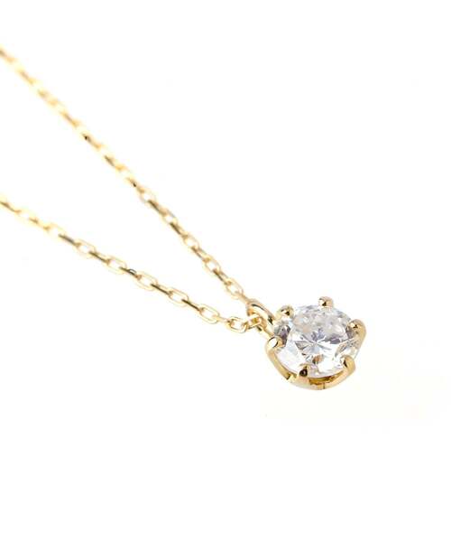 SIENA ROSE（シエナロゼ） ネックレス 一粒ダイヤモンドの18金