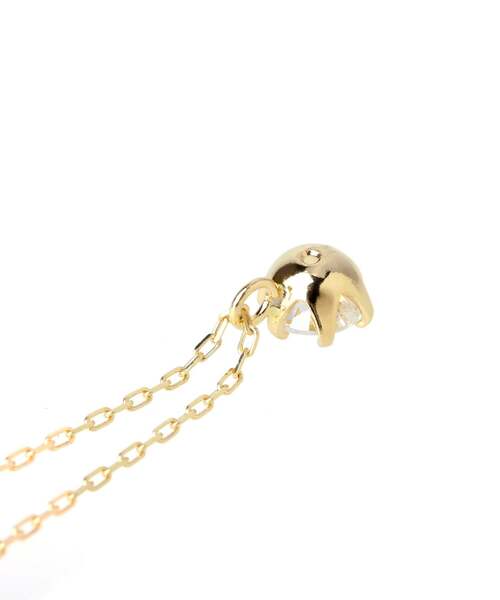 SIENA ROSE（シエナロゼ） ネックレス 一粒ダイヤモンドの18金