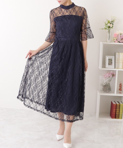 Lace Ladies（レースレディース） ワンピース ウエスト切り替え ロング