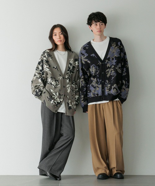 LOWRYS FARM（ローリーズファーム） カーディガン フラワージャガード