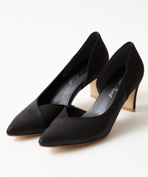 Aimer コンビ素材スクエアヒールポインテッドパンプス 23cm AIMER（エメ） パンプス コンビ素材スクエアヒールポインテッド