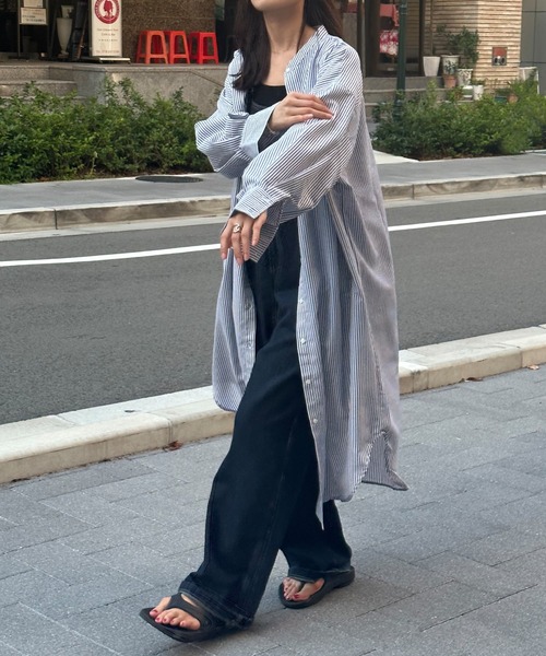 Isn't She？（イズントシー） シャツワンピース ストライプバンド