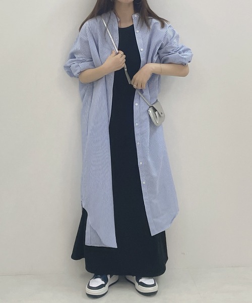 Isn't She？（イズントシー） シャツワンピース ストライプバンド