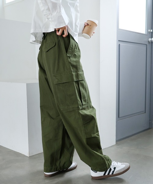 andme カーゴパンツ M65コットン2wayカーゴパンツ レディース