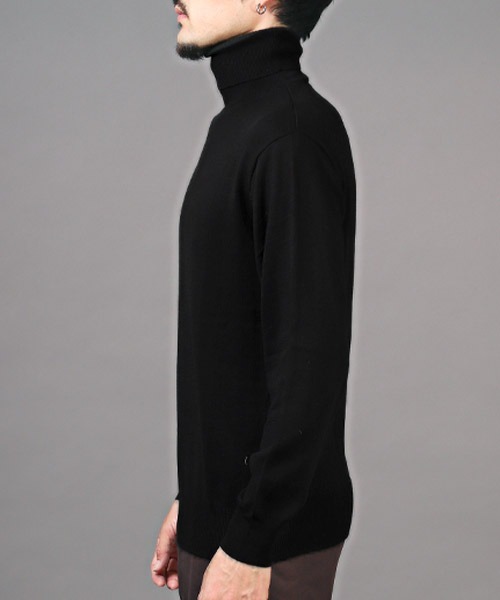 LUXSTYLE（ラグスタイル） セーター ニット 12G天竺タートルネック