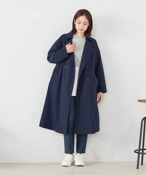 COMME CA COMMUNE / コート/M/ポリエステル/BRW/チェック/51-02me01 COMME CA ISM（コムサイズム） トレンチコート コート 2WAY