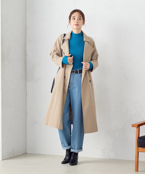 COMME CA ISM トレンチコート コート 2WAY ポリエステルタフタ