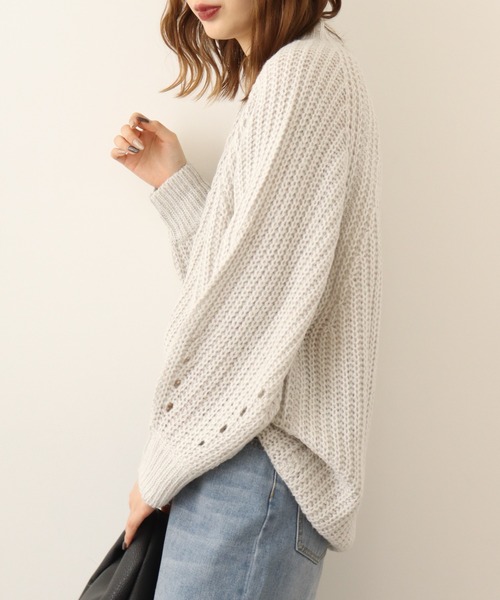 ニット セーター atONE モヘアライクニットプルオーバー レディース atONE ニット セーター モヘアライクニットプルオーバー