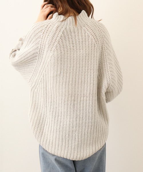 ニット セーター atONE モヘアライクニットプルオーバー レディース atONE ニット セーター モヘアライクニットプルオーバー