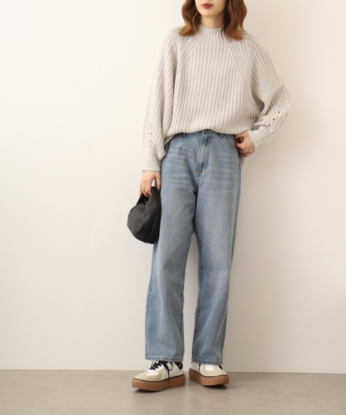 ニット セーター atONE モヘアライクニットプルオーバー レディース atONE ニット セーター モヘアライクニットプルオーバー