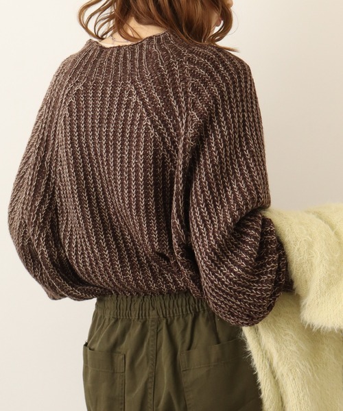 ニット セーター atONE モヘアライクニットプルオーバー レディース atONE ニット セーター モヘアライクニットプルオーバー