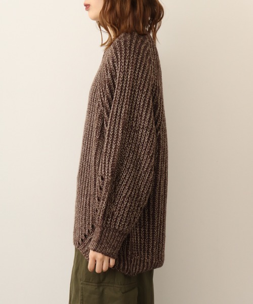 ニット セーター atONE モヘアライクニットプルオーバー レディース atONE ニット セーター モヘアライクニットプルオーバー