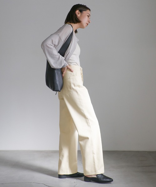 ジーンズ デニム デニムパンツ スラブストレートデニムパンツ レディース | select MOCA | 22