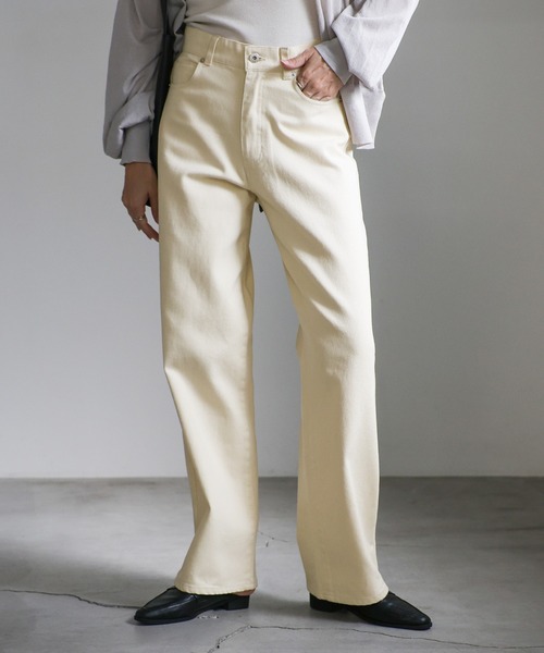 ジーンズ デニム デニムパンツ スラブストレートデニムパンツ レディース | select MOCA | 15