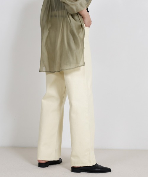 ジーンズ デニム デニムパンツ スラブストレートデニムパンツ レディース | select MOCA | 10