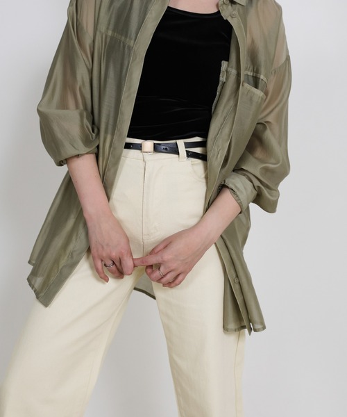 ジーンズ デニム デニムパンツ スラブストレートデニムパンツ レディース | select MOCA | 12